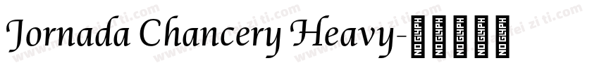 Jornada Chancery Heavy字体转换